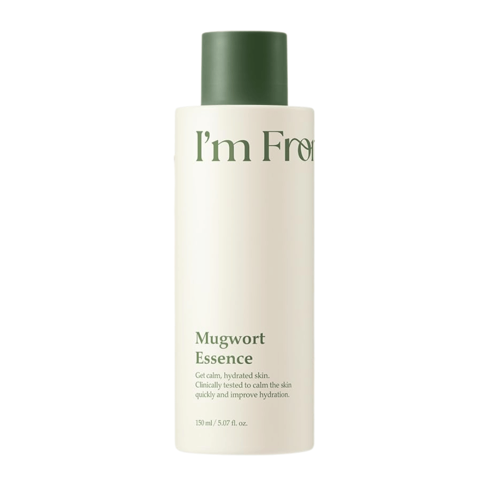 I'm From Mugwort Essence 160 ml med mugwortextrakt som lugnar känslig hud, återfuktar intensivt och stärker hudens naturliga barriär.