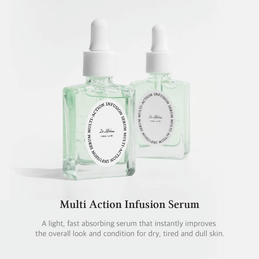 Dr. Althea Multi Action Infusion Serum – lätt ansiktsserum som absorberas snabbt och förbättrar torr, trött och glåmig hud.