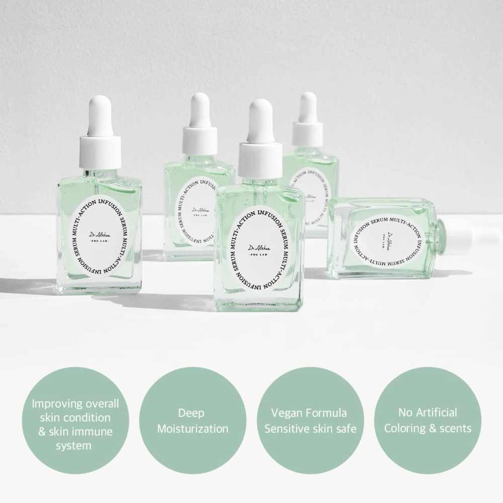 Dr. Althea Multi Action Infusion Serum som stärker hudbarriären, ger djup återfuktning, passar känslig hud och ger naturlig lyster.
