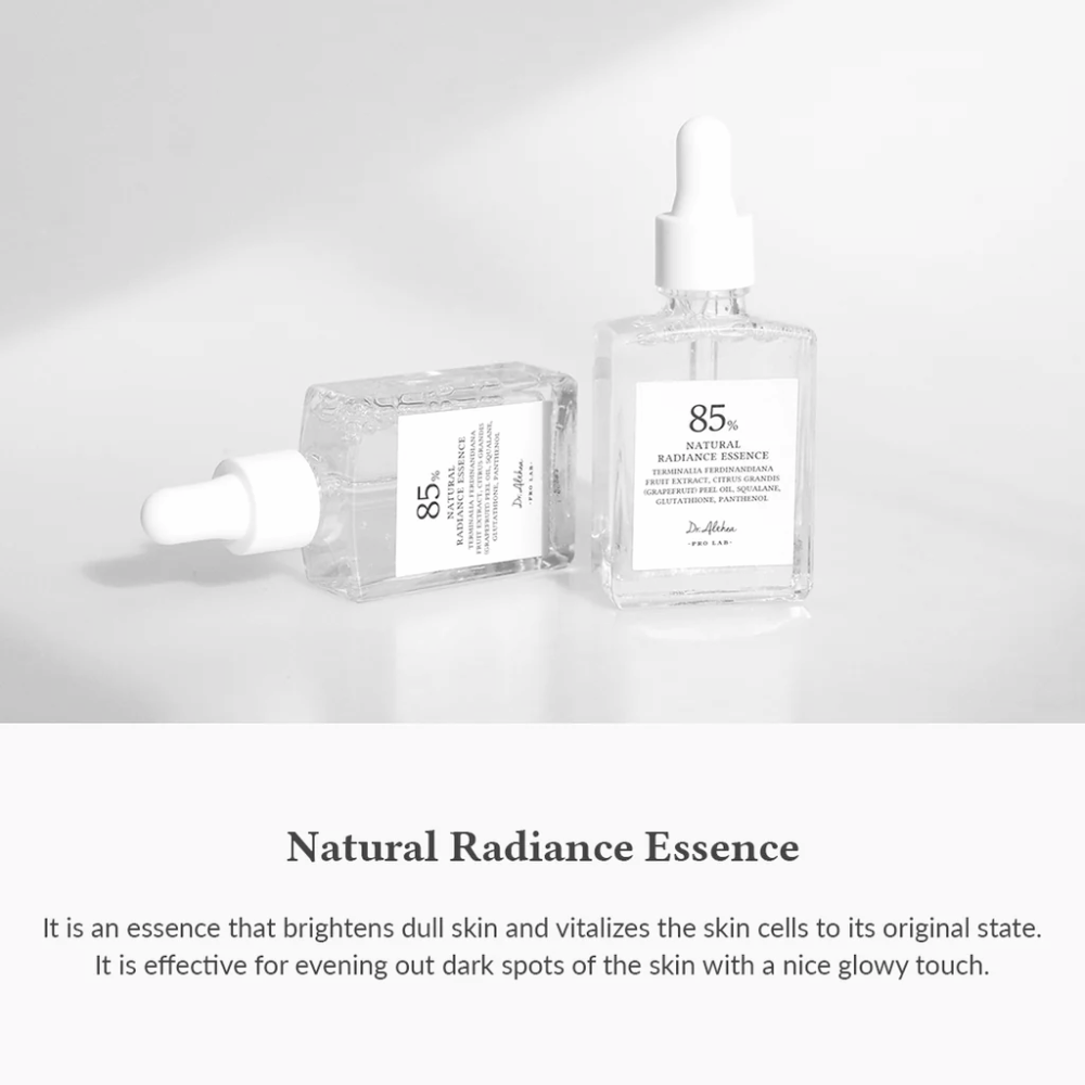 Dr. Althea Natural Radiance Essence som återfuktar, ger glow och jämnar ut hudtonen för en frisk och strålande hud.