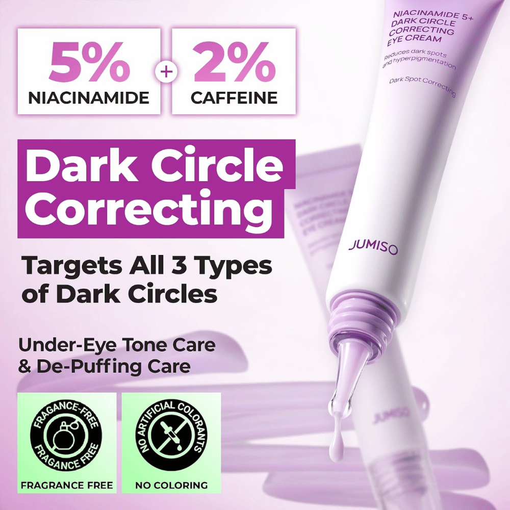 4. Jumiso Niacinamide 5+ Dark Circle Correcting Eye Cream – parfymfri ögonkräm som jämnar ut hudtonen
