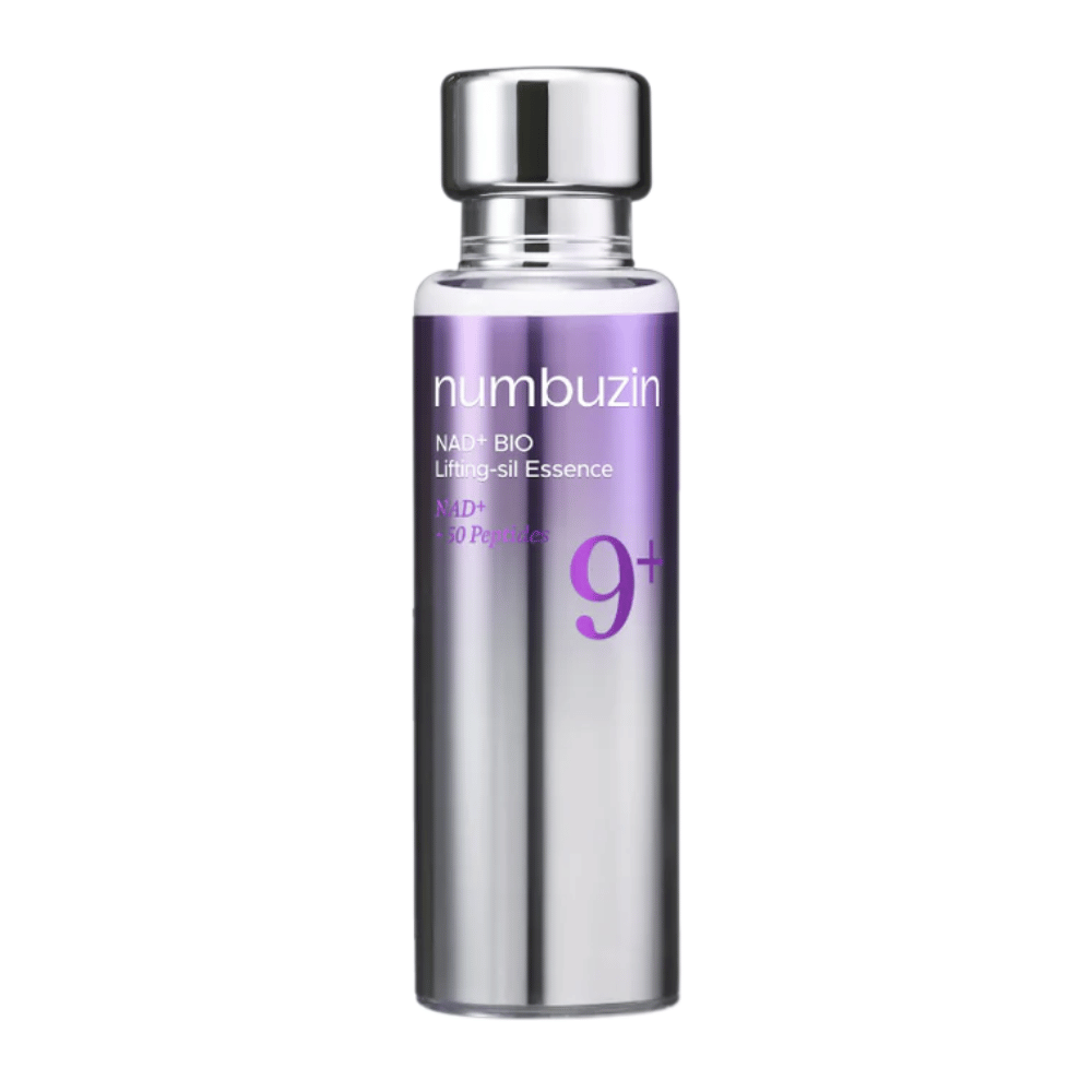 Numbuzin No.9 NAD+ Bio Lifting-sil Essence – koreansk lifting-essence som förbättrar hudens elasticitet och ger en jämnare, fylligare hudton.