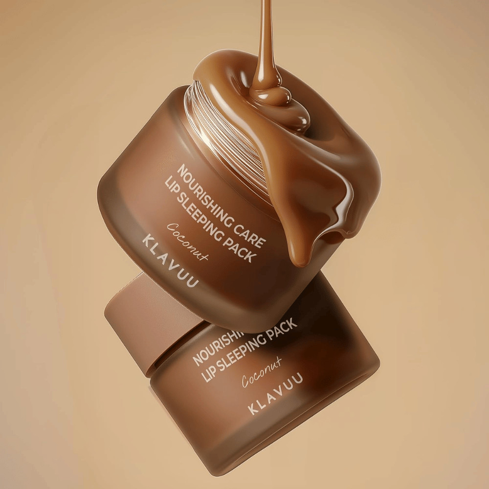 KLAVUU Nourishing Care Lip Sleeping Pack Coconut – återfuktande nattmask för läpparna med kokos som mjukgör torra och nariga läppar.