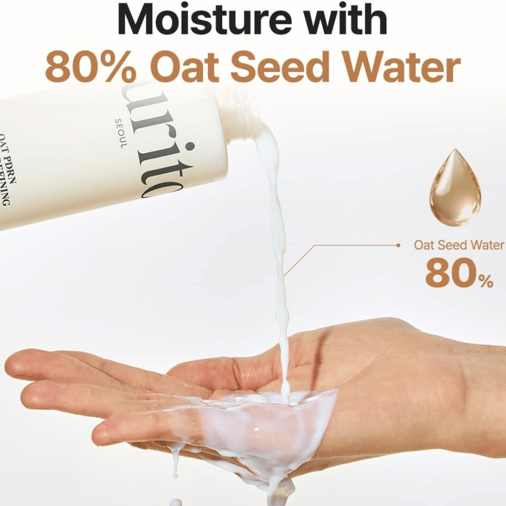 Purito SEOUL Oat PDRN Gentle Refining Toner med 80% oat seed water – återfuktande och lugnande ansiktsvatten för känslig och aknebenägen hud