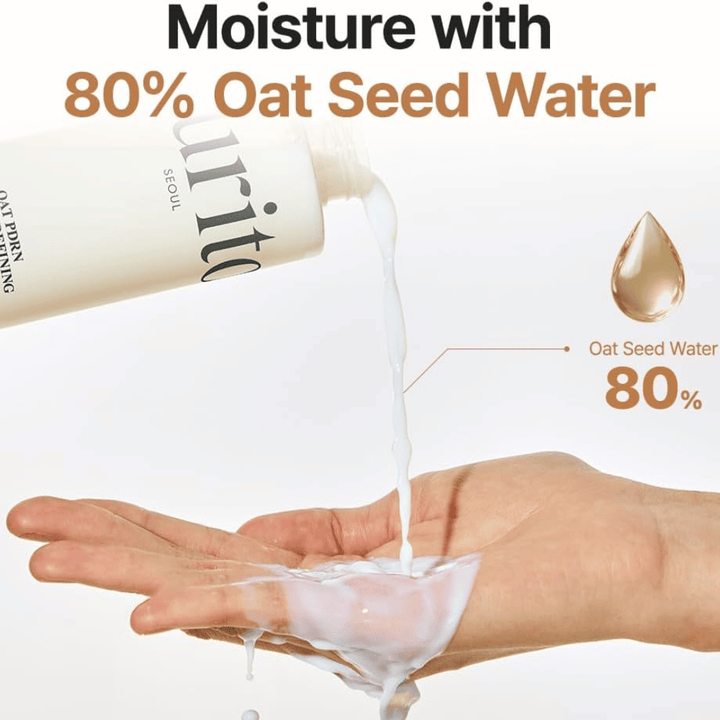 Purito SEOUL Oat PDRN Gentle Refining Toner med 80% oat seed water – återfuktande och lugnande ansiktsvatten för känslig och aknebenägen hud
