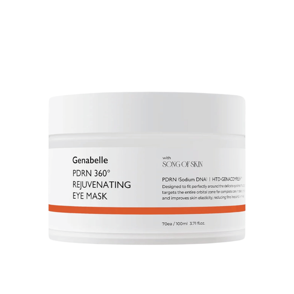 Genabelle PDRN 360° Rejuvenating Eye Mask med PDRN och 360 graders hydrogelmask för intensiv återfuktning och vård av hela ögonområdet.