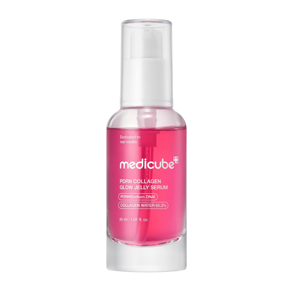 Medicube PDRN Collagen Glow Jelly Serum 30 ml i pumpflaska för återfuktning, lyster och förbättrad hudelasticitet
