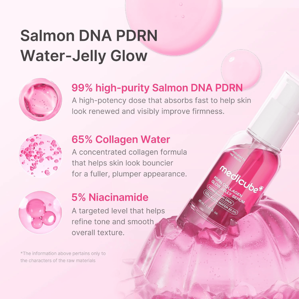Medicube PDRN Collagen Glow Jelly Serum med PDRN, kollagenvatten och niacinamid för fastare och jämnare hud