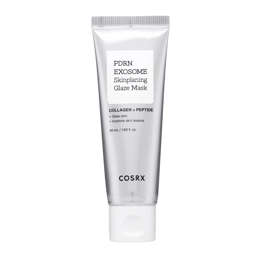 COSRX PDRN EXOSOME Skinplaning Glaze Mask – ansiktsmask med PDRN och peptider som återfuktar, jämnar ut hudstruktur och ger glow.