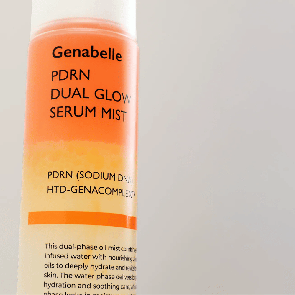 Genabelle PDRN Dual Glow Serum Mist med PDRN och HTD-GENACOMPLEX för återfuktad hud