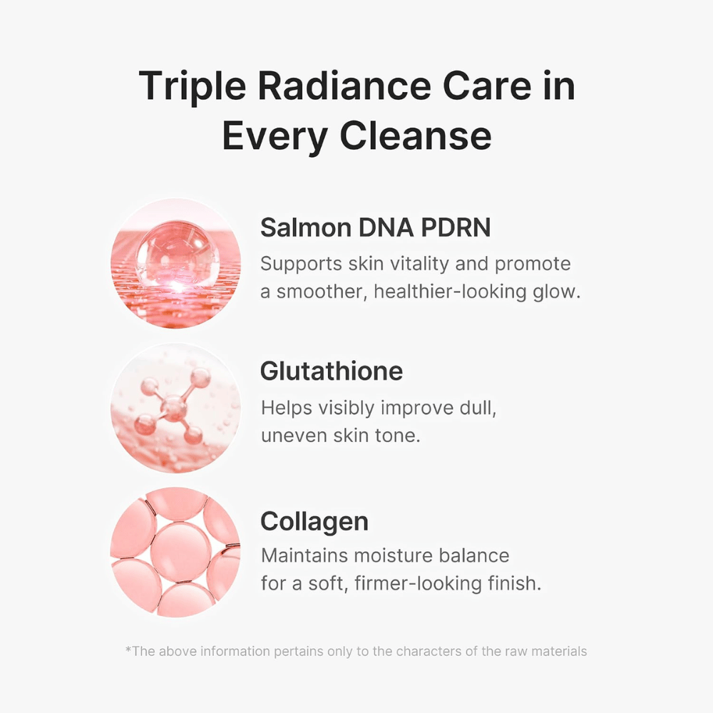 Medicube PDRN Pink Glutathione Capsule Cleansing Foam med PDRN, glutation och kollagen för ren, återfuktad hud med lyster