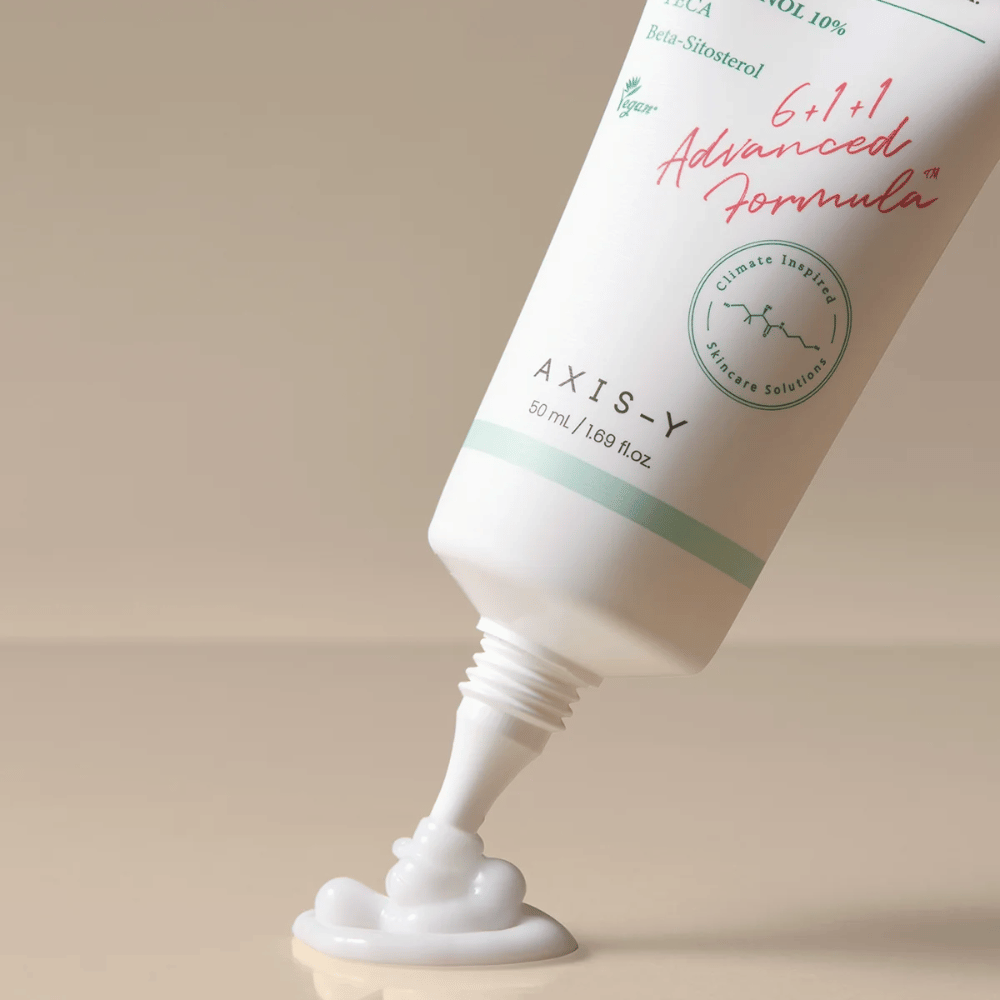 AXIS-Y Panthenol 10 Skin Smoothing Shield Cream pressas ut ur tub