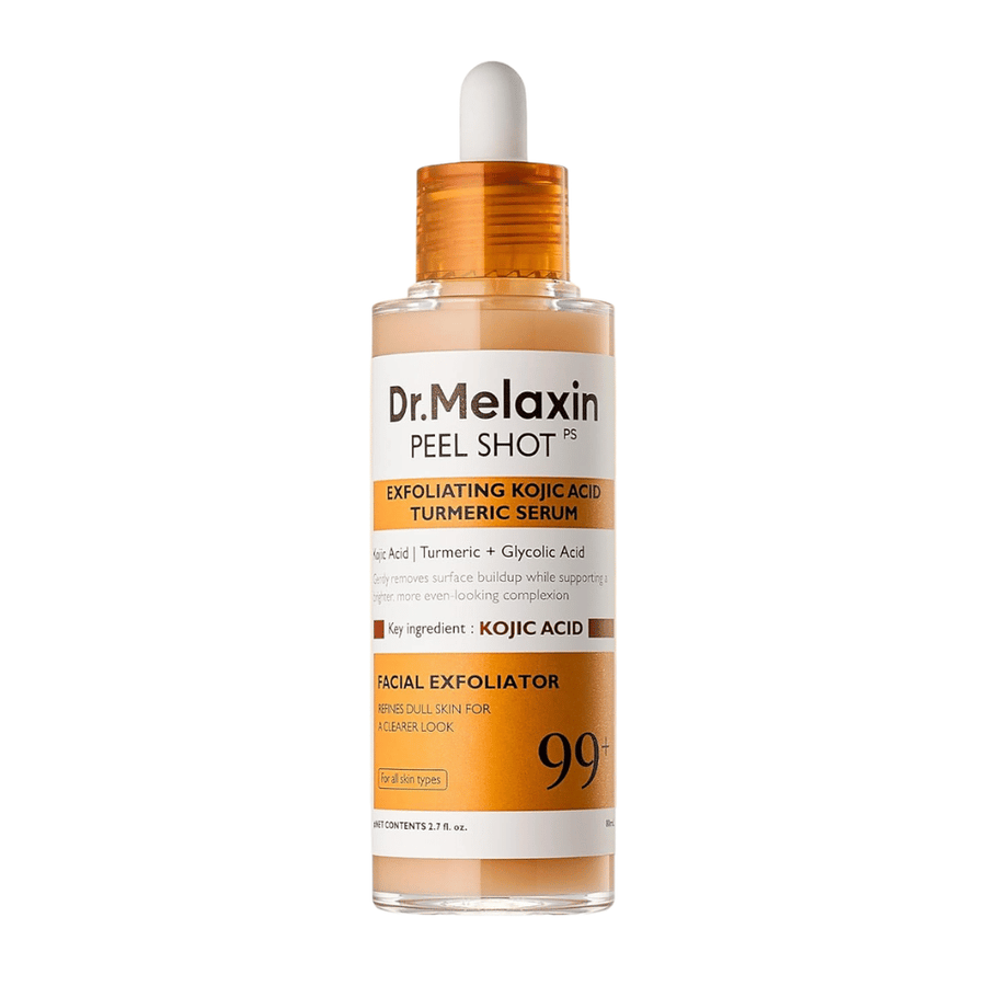 Dr Melaxin Peel Shot Kojic Acid Turmeric Serum 80 ml med peelingeffekt som rengör huden på djupet och förbättrar hudens lyster