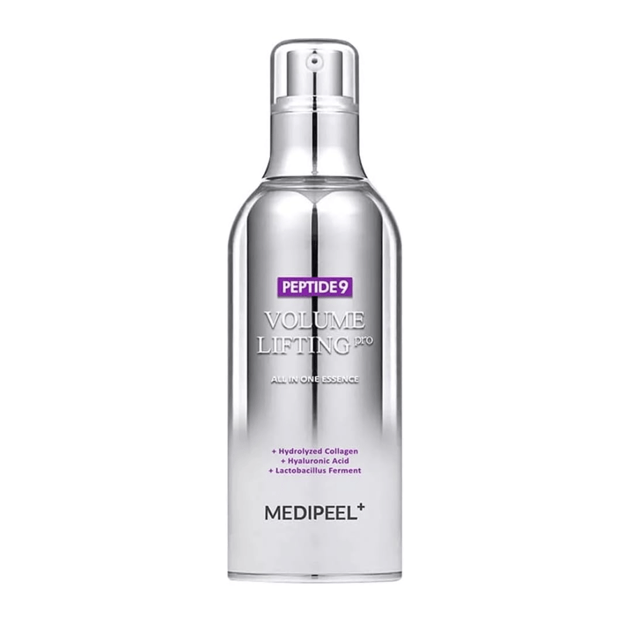 Medi-Peel Peptide 9 Volume Lifting All In One Essence Pro essence – koreansk anti-age essence med peptider, kollagen och hyaluronsyra som hjälper till att återfukta och ge fastare hud.