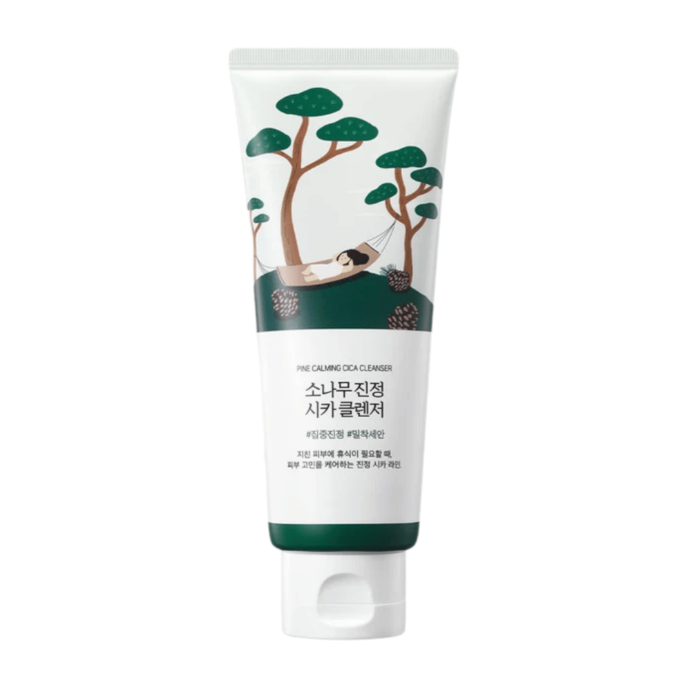 ROUND LAB Pine Calming Cica Cleanser – produktbild av lugnande koreansk ansiktsrengöring