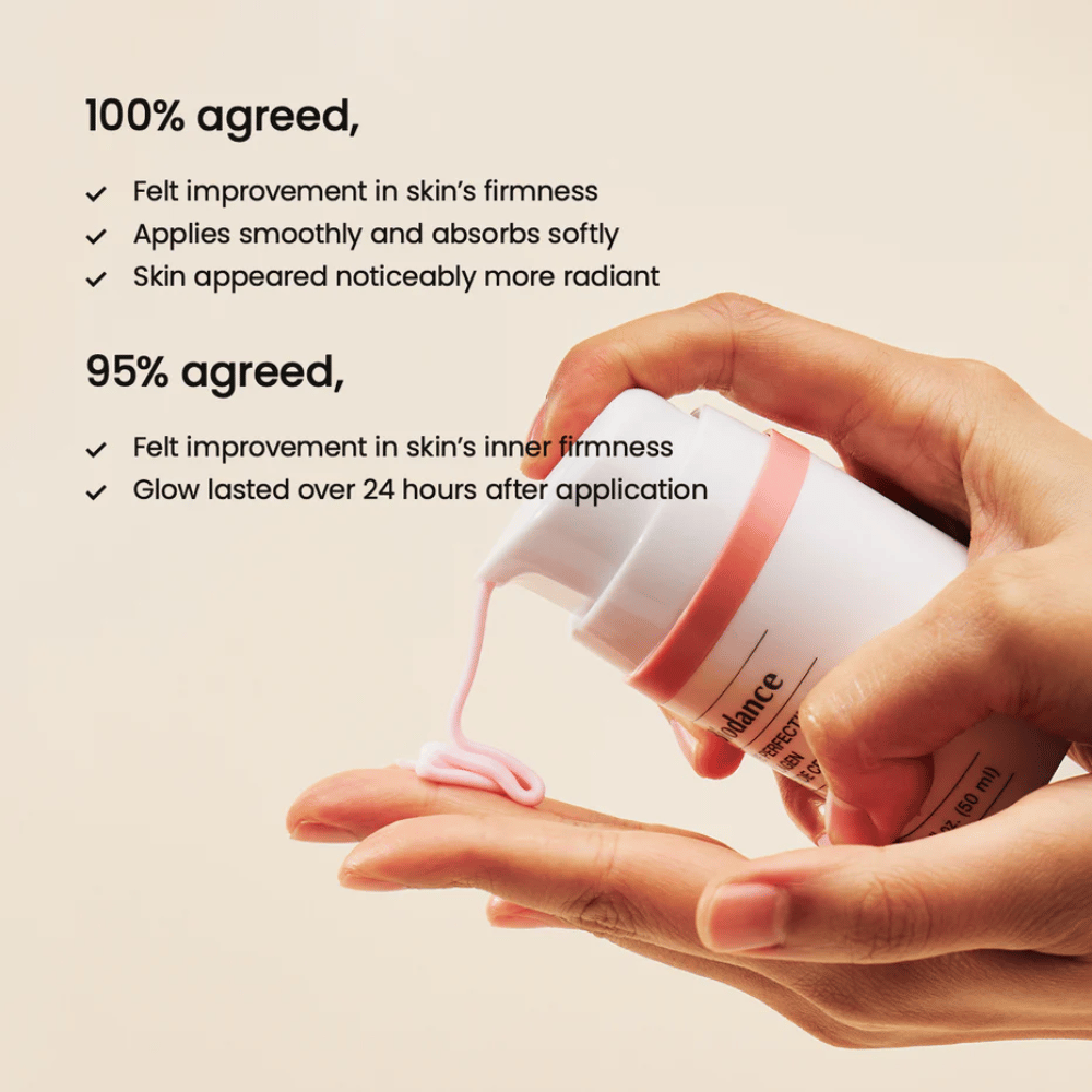 Biodance Pore Perfecting Collagen Peptide Cream textur och pumpfunktion – kliniskt testad collagen peptide cream för fastare hud och långvarig glow