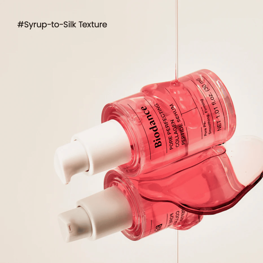 Biodance Pore Perfecting Collagen Peptide Serum med silkeslen textur – återfuktande och fastighetsgivande serum.