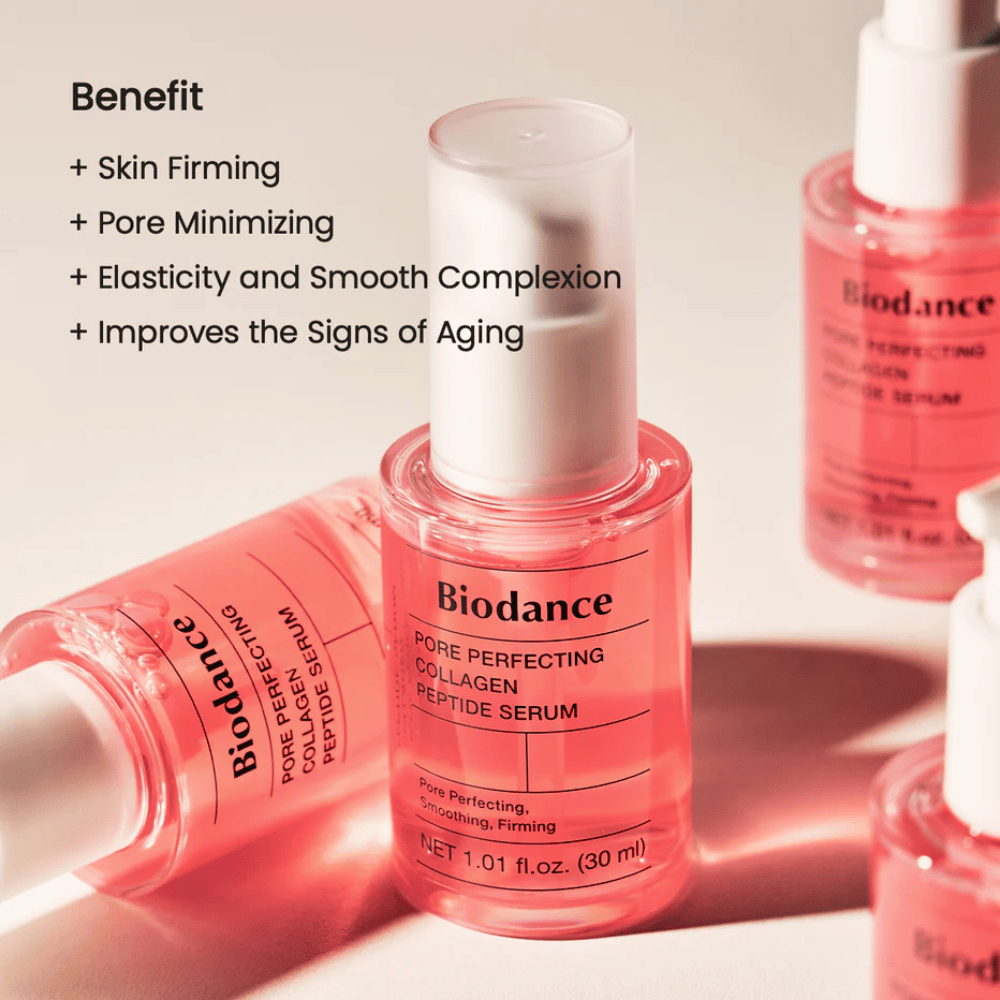 Biodance Pore Perfecting Collagen Peptide Serum 30 ml – uppstramande och porförminskande ansiktsserum.