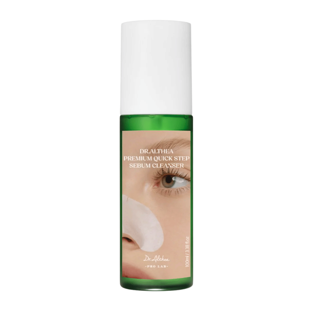 Dr. Althea Premium Quick Step Sebum Cleanser – ansiktsrengöring som effektivt tar bort talg, pormaskar och orenheter utan att torka ut huden.
