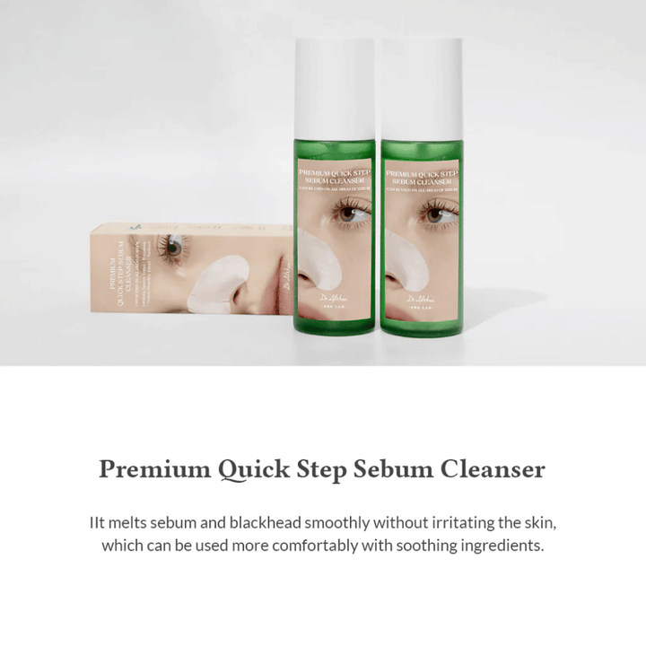 Dr. Althea Premium Quick Step Sebum Cleanser – effektiv sebum-rengöring som löser upp talg och orenheter samtidigt som huden hålls återfuktad och balanserad.