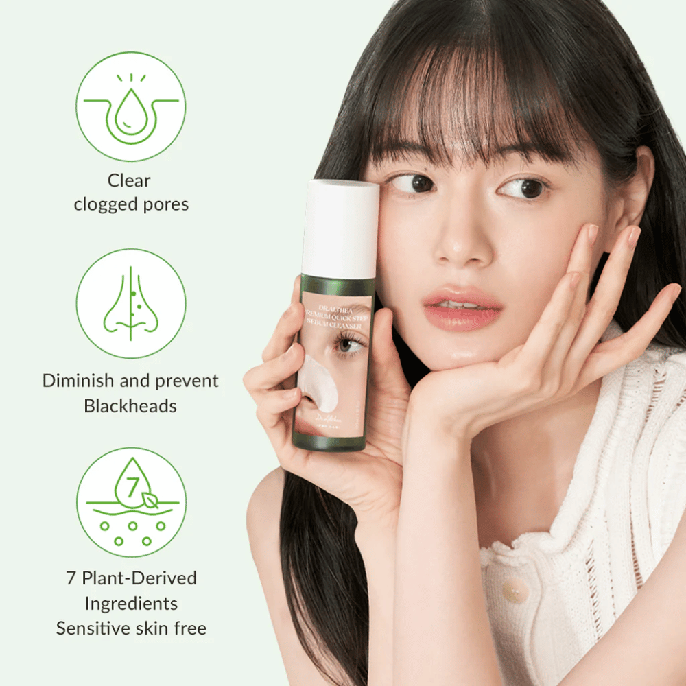 Dr. Althea Premium Quick Step Sebum Cleanser – skonsam ansiktsrengöring som hjälper till att rensa tilltäppta porer, minska pormaskar och passa känslig hud.