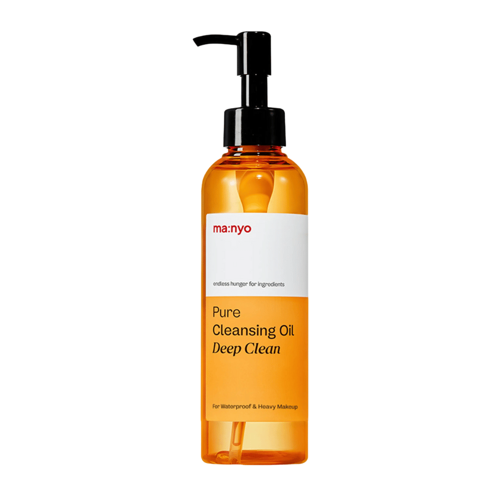ma:nyo Pure Cleansing Oil Deep Clean produktbild – koreansk cleansing oil utvecklad för att ta bort solskydd, makeup och överflödig talg.
