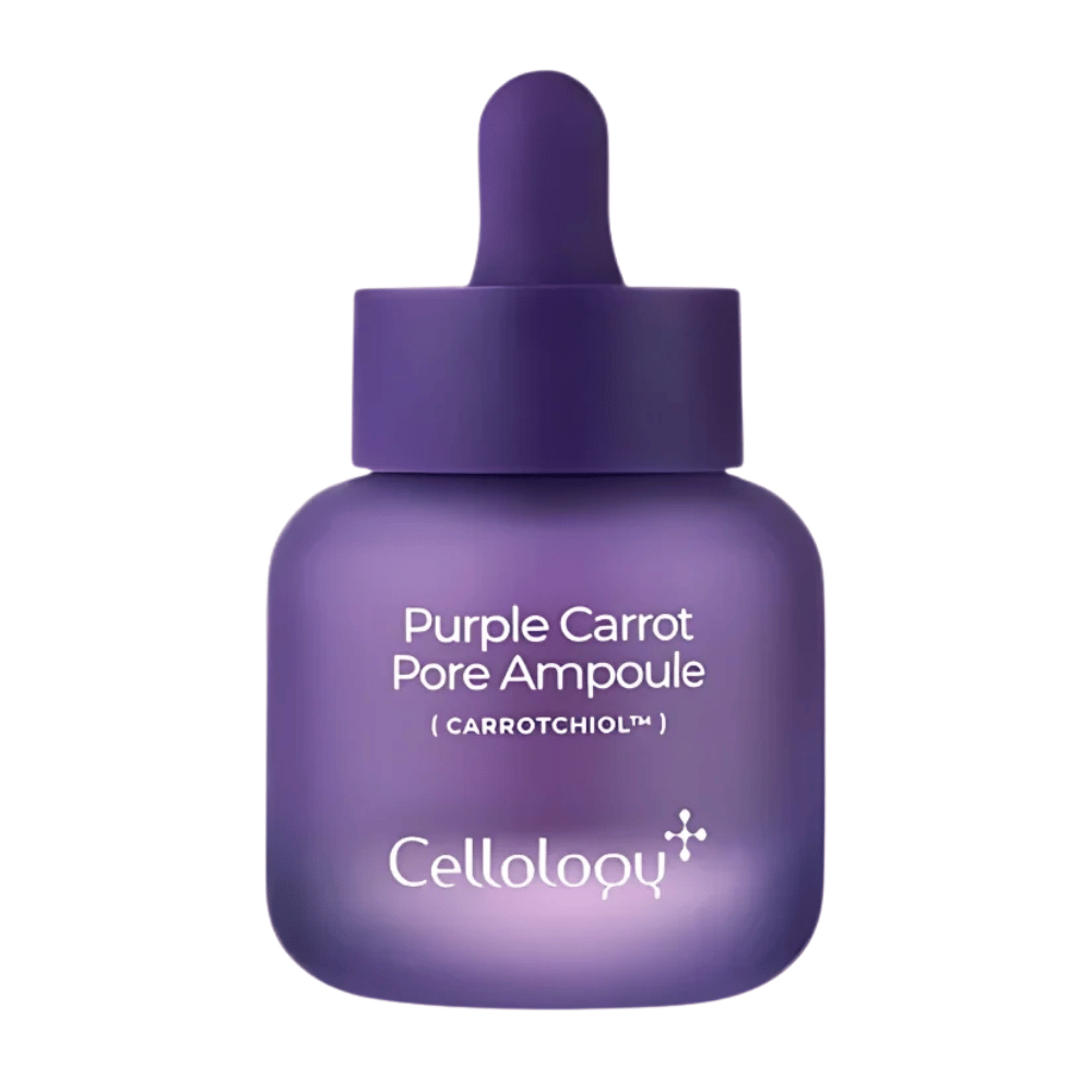 Cellology Purple Carrot Pore Ampoule med Carrotchiol – koreansk ampull för porvård och jämnare hudtextur.