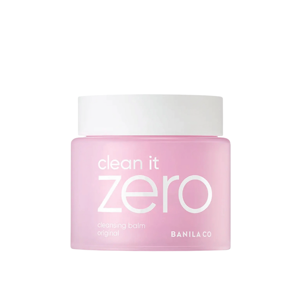 En burk Clean It Zero Cleansing Balm Original 180ml på vit bakgrund, som främjar BANILA CO:s ursprungliga rengöringsbalsam för hudvård.