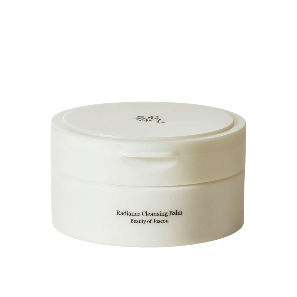 Produktbild på Beauty of Joseon Radiance Cleansing Balm i vit förpackning – oljebaserad rengöring för ren och klar hud.