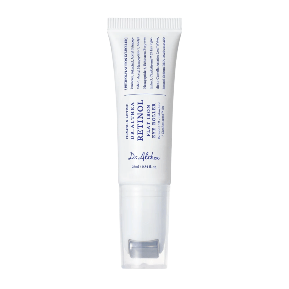 Dr. Althea Retinol Flat Iron Eye Roller – ögonserum med retinol och roller-applikator som minskar rynkor, mörka ringar och trött hud.