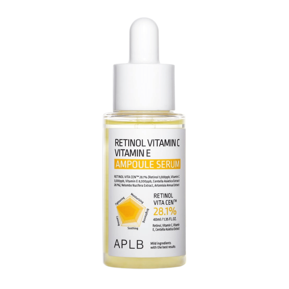 APLB Retinol Vitamin C Vitamin E Ampoule Serum 40 ml produktbild mot vit bakgrund