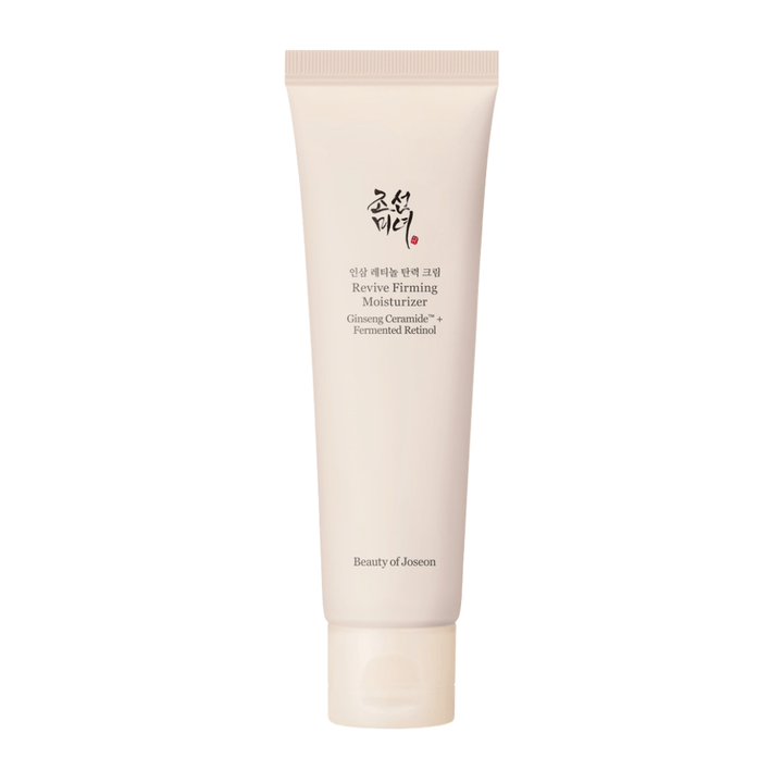Bild – frilagd produkt (viktigast)
Beauty of Joseon Revive Firming Moisturizer – ansiktskräm med ginseng och retinol som återfuktar, stärker huden och motverkar ålderstecken.