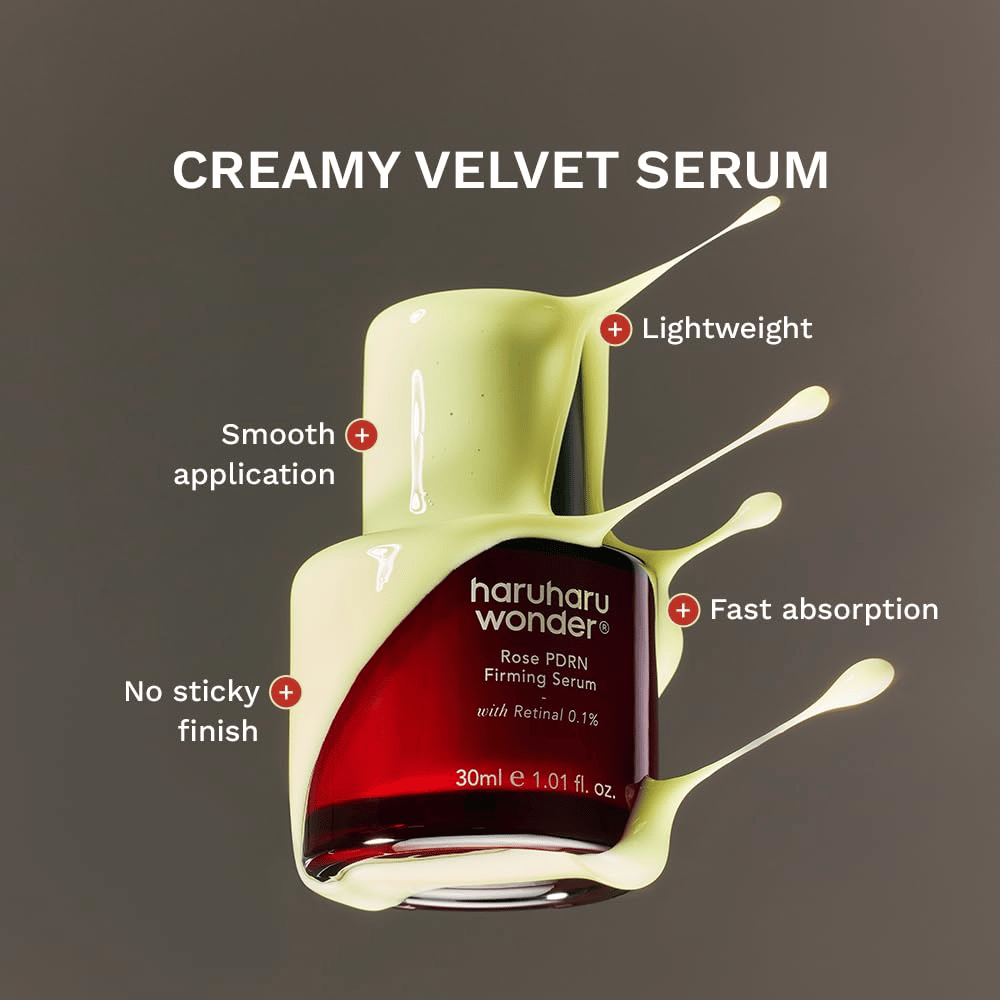 Haruharu Wonder Rose PDRN Firming Serum – lätt krämigt serum med snabb absorption och icke-klibbig finish