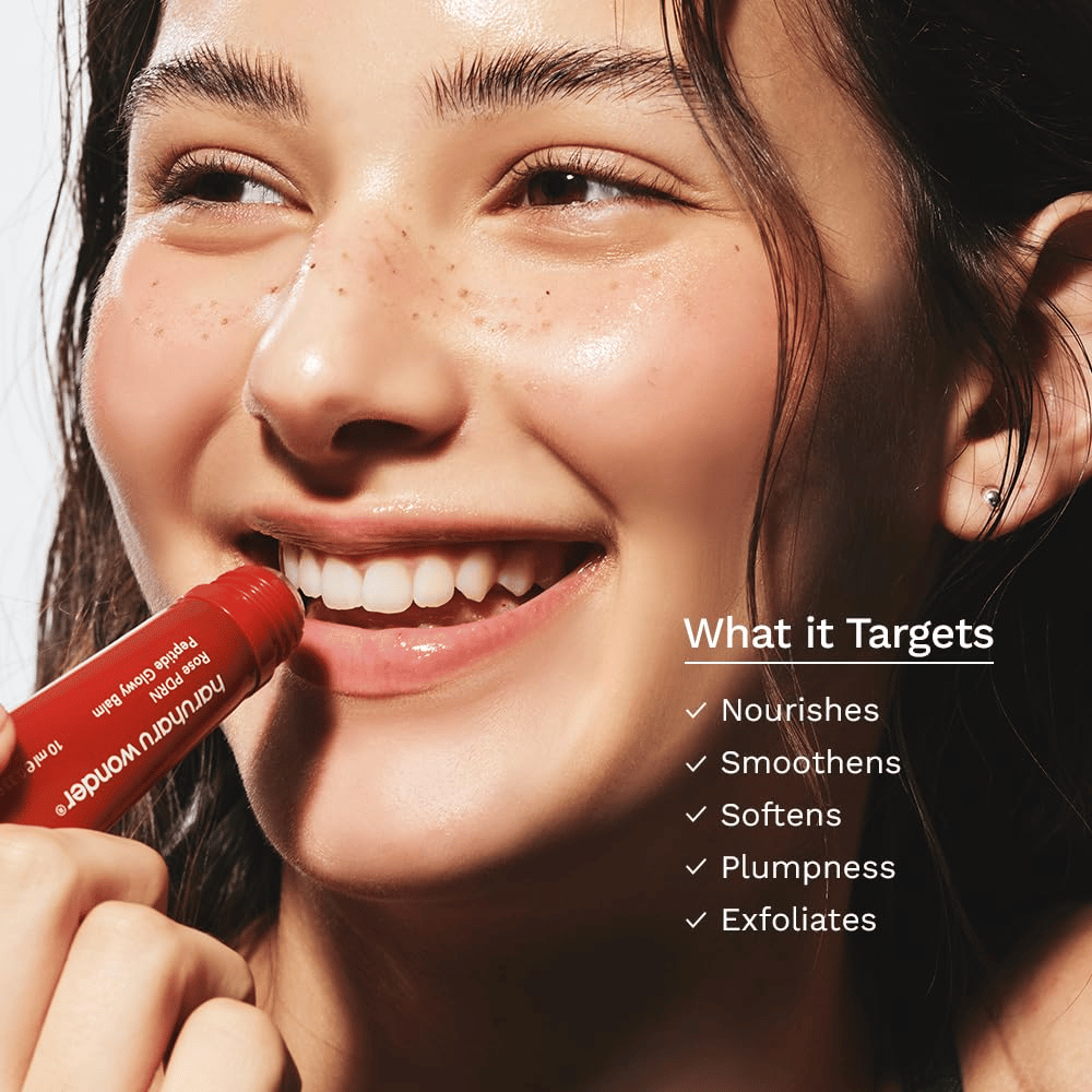 Haruharu Wonder Rose PDRN Peptide Glowy Balm – vårdande läppbalsam som återfuktar, mjukgör och ger fylligare känsla