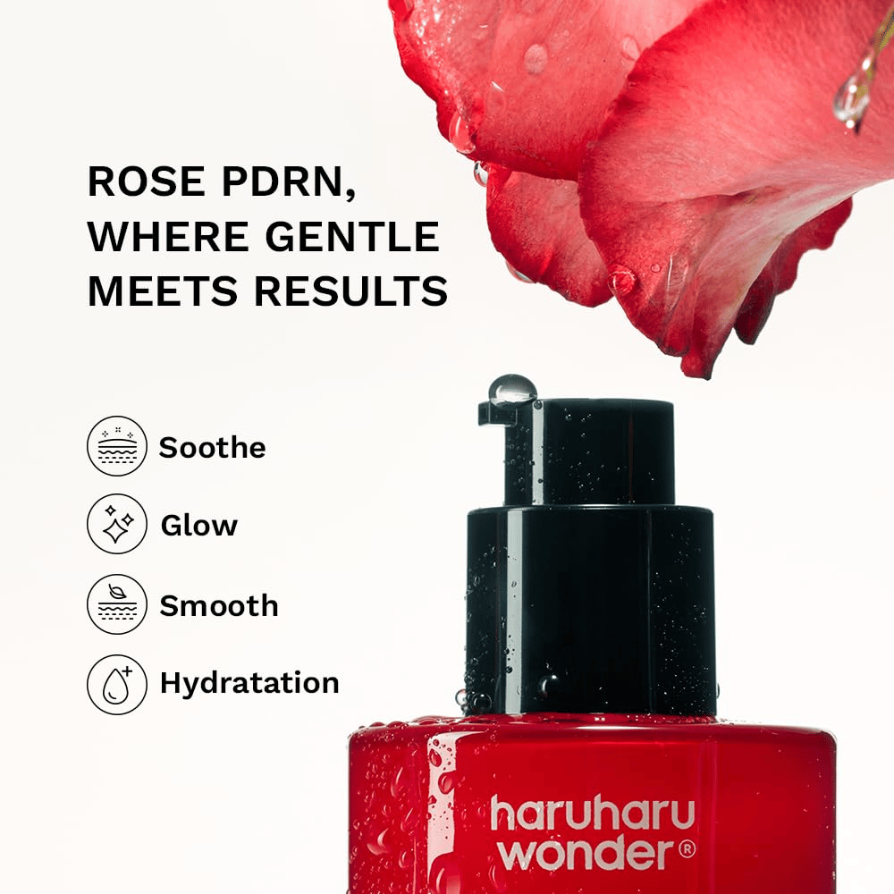 Haruharu Wonder Rose PDRN Soothing Serum – återfuktande serum för lyster, mjukare hud och lugnande effekt