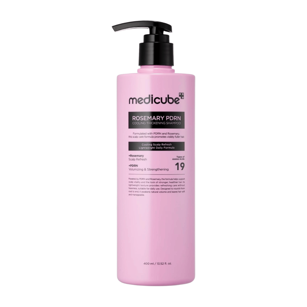 Medicube Rosemary PDRN Cooling Thickening Shampoo i 400 ml pumpflaska för daglig hårbotten- och hårvård