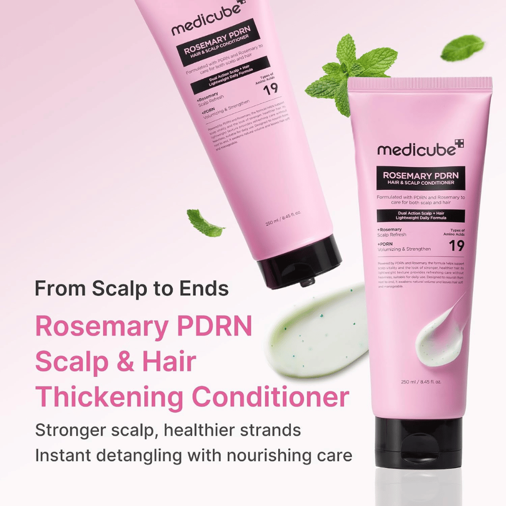 Medicube Rosemary PDRN Hair & Scalp Conditioner 250 ml med rosmarin, PDRN och aminosyror för starkare och friskare hår