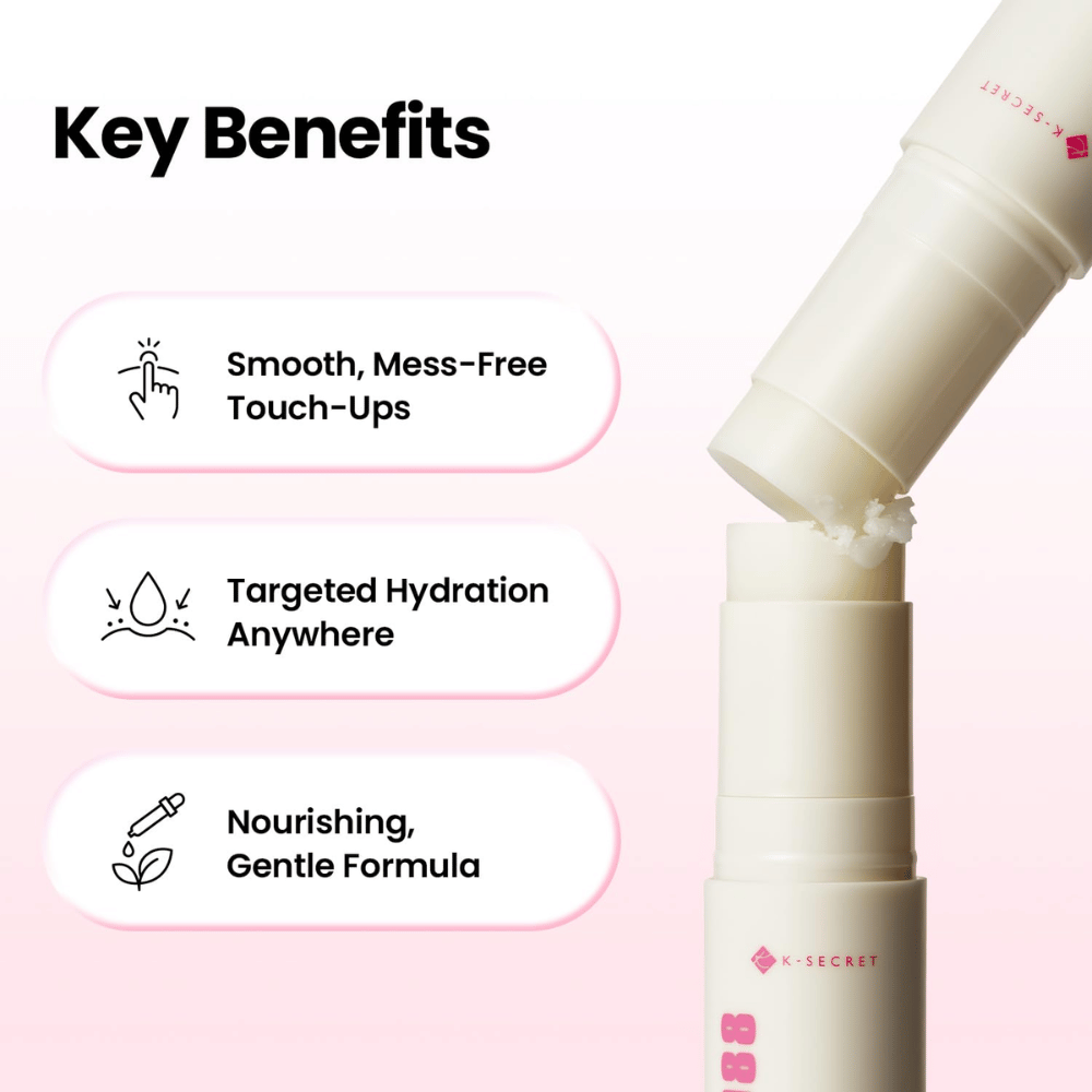 K-SECRET SEOUL 1988 Multi Balm Collagen Complex 7 + Plum – vårdande balmstick för riktad återfuktning av torr hud.