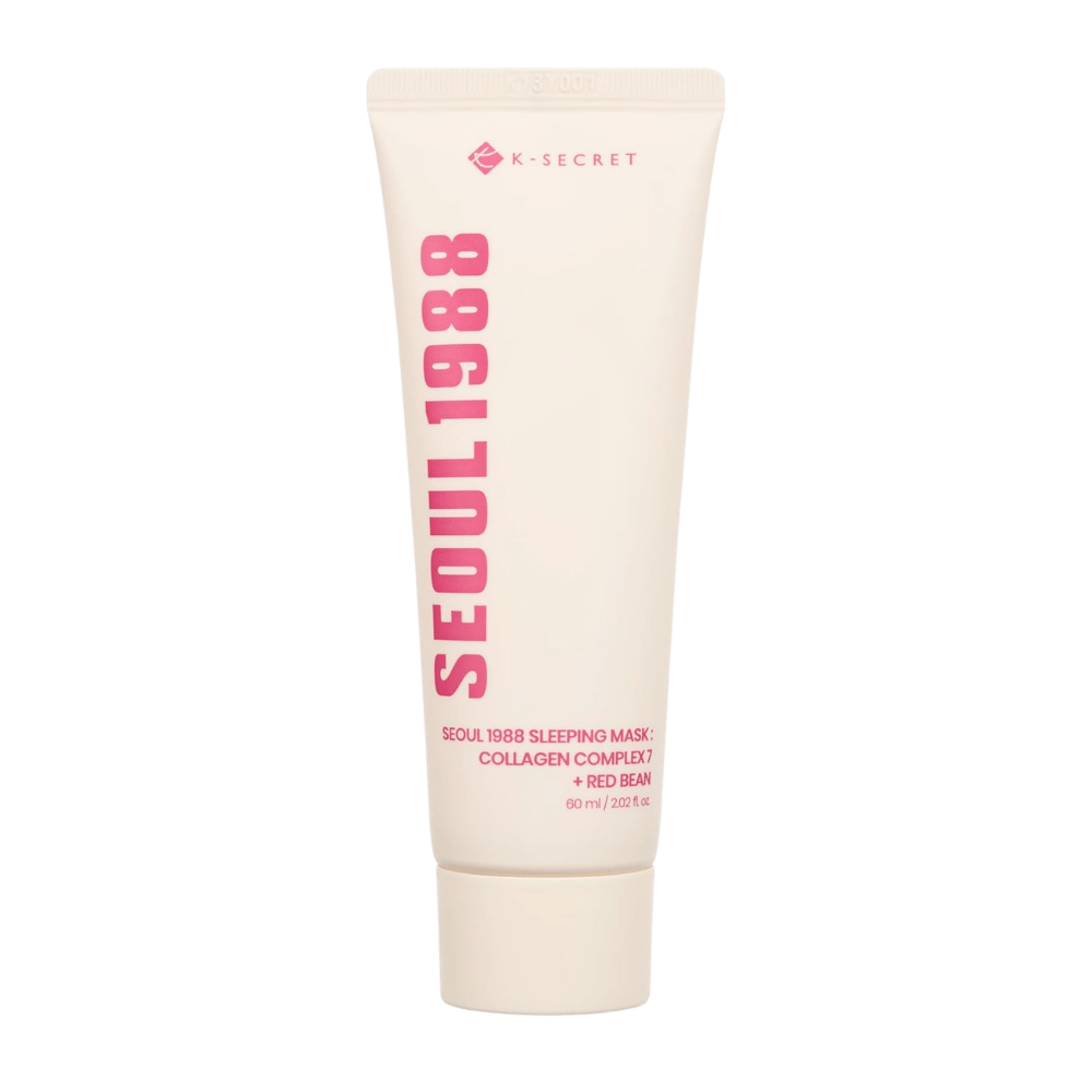 K-SECRET SEOUL 1988 Sleeping Mask Collagen Complex 7 + Red Bean 60 ml – återfuktande nattmask med kollagen och rödbönsextrakt.