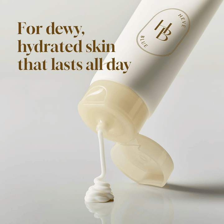 Salmon Caring Centella Cream med PDRN 5000ppm som pressas ut ur tub – återfuktande ansiktskräm för dewy och långvarigt återfuktad hud.