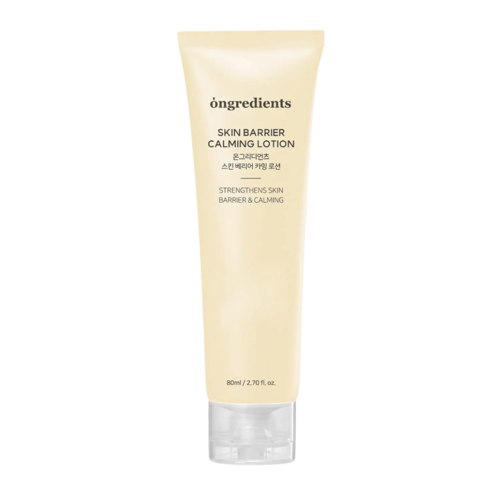 Ongredients Skin Barrier Calming Lotion 80 ml lätt ansiktskräm som förbättrar hudens skydd, återfuktar och ger mjuk, balanserad hud.