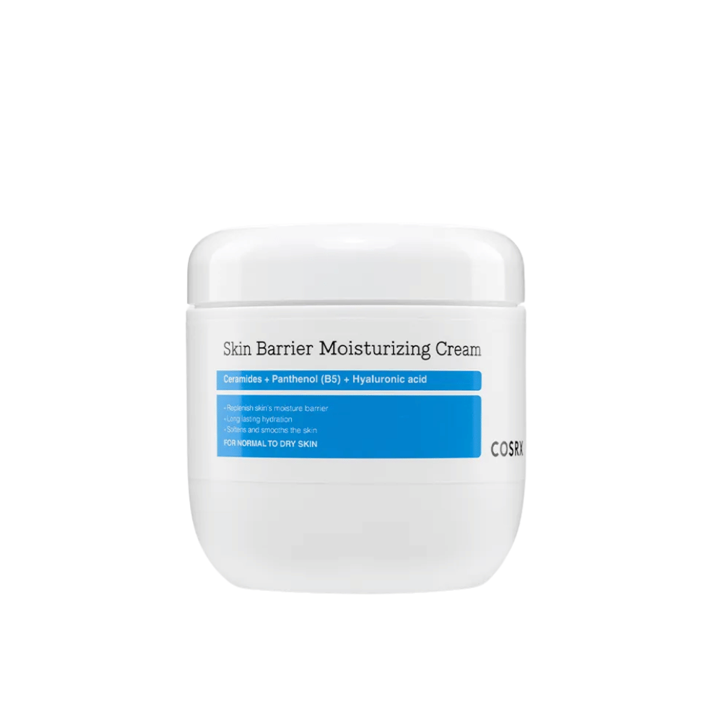 Produktbild av COSRX Skin Barrier Moisturizing Cream – intensivt återfuktande kräm med ceramider, panthenol och hyaluronsyra.