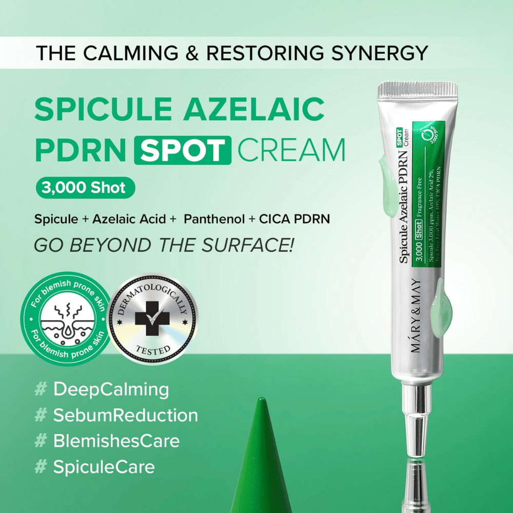 Mary&May Spicule Azelaic PDRN Spot Cream – vårdande punktkräm för orenheter och obalanserad hud