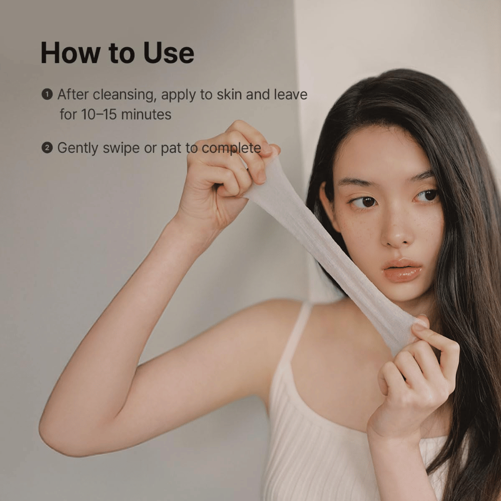 Bild – användning (how to use)
Dr. Althea Stretchfit Calming Pad används efter rengöring som lugnande ansiktsmask som återfuktar och svalkar irriterad hud.
