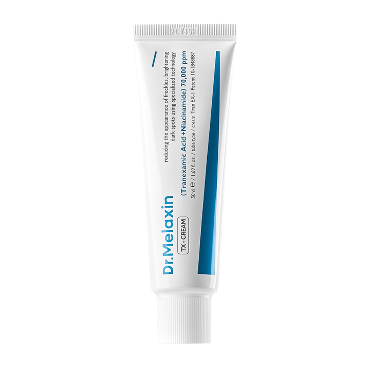 Dr.Melaxin TX Cream ansiktskräm med hög koncentration av aktiva ingredienser som förbättrar hudens lyster och motverkar pigmentering