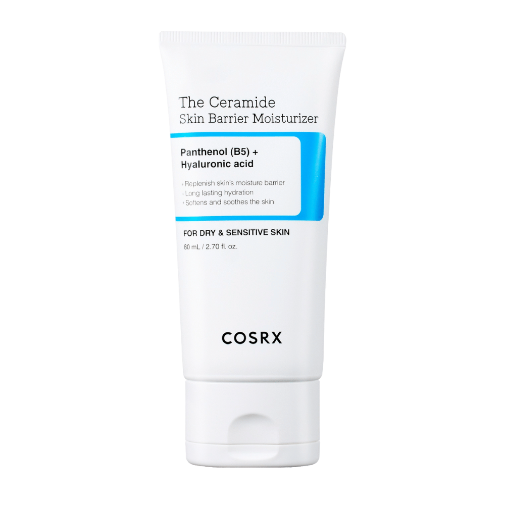 COSRX The Ceramide Skin Barrier Moisturizer produktbild – koreansk ansiktskräm för torr och känslig hud med ceramider, B5 och hyaluronsyra.