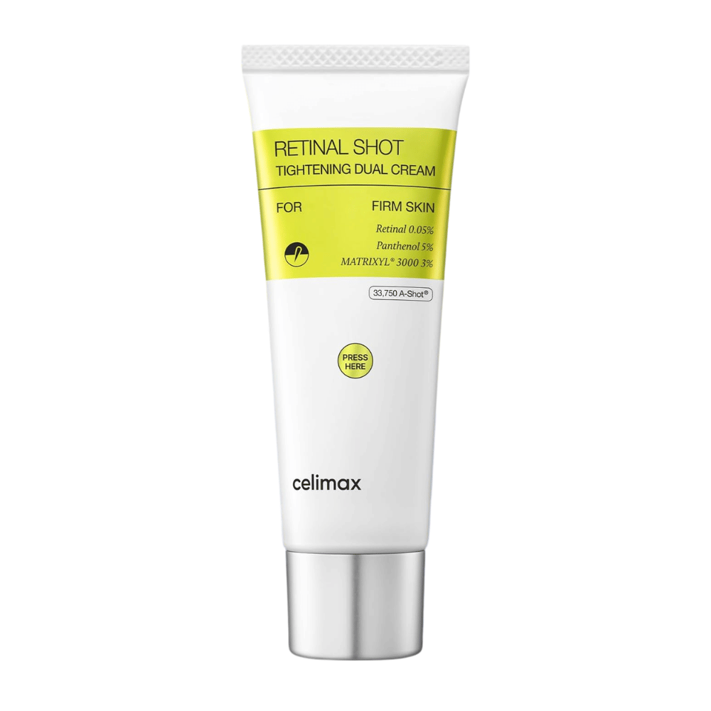Celimax The Vita-A Retinal Shot Tightening Dual Cream – produktbild av dubbelkräm med retinal 0,05 %