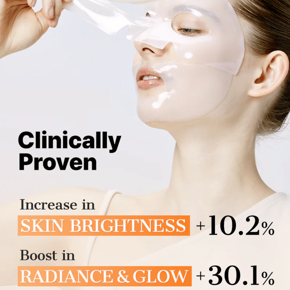 Kliniskt testad COSRX Alpha-Arbutin Hydrogel Mask – lystergivande sheet mask som förbättrar hudens klarhet, glow och jämnhet vid regelbunden användning.