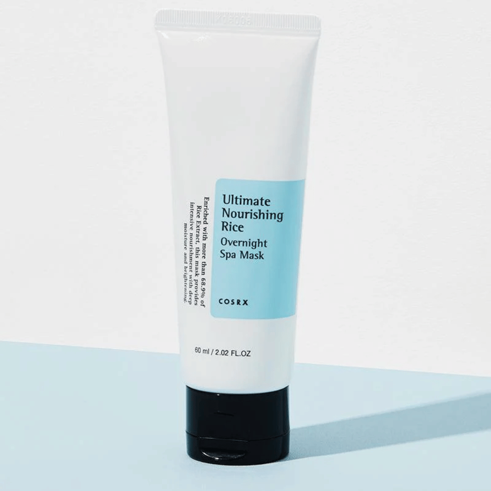 COSRX Ultimate Nourishing Rice Overnight Spa Mask 60 ml nattmask med risextrakt för intensiv återfuktning och lyster