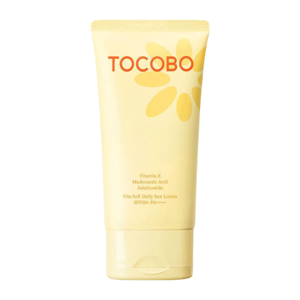 Tocobo Vita Soft Daily Sun Lotion SPF50+ PA++++ vegansk solkräm med vitamin E som skyddar huden och ger mjuk, återfuktad känsla